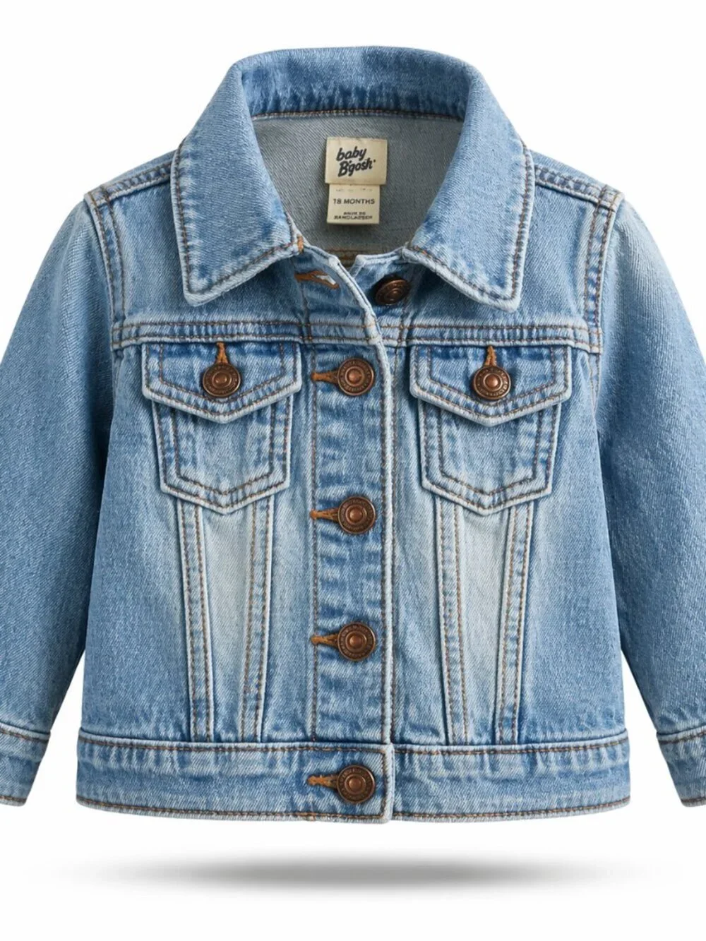 Baby B’gosh Denim Jacket 18-24M Light Wash Jean Jacket Classic Baby Toddler